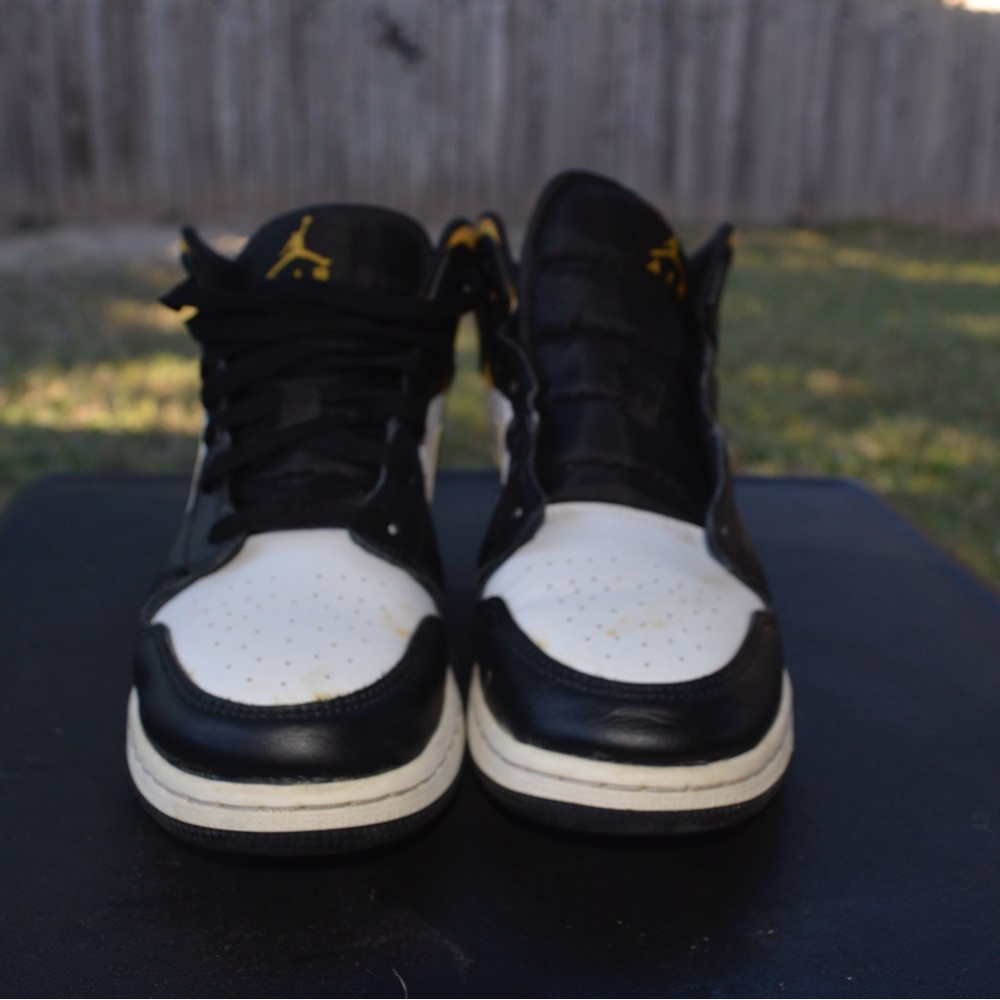 Black and White High-Top Sneakers
